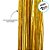 Chicote Metalizado Franja Carnaval 80cm - Dourado - 1 unidade - Rizzo - Imagem 3