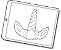 Forma de Acetato Chifre Unicórnio G Mod. 1544 Crystal Rizzo Confeitaria - Imagem 1
