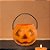 Cesta Abobora de Halloween Laranja Pequena - 9cm - 1 unidade - Rizzo - Imagem 1