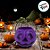 Cesta Abobora de Halloween Roxa Pequena - 9cm - 1 unidade - Rizzo - Imagem 3