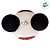 Bola de Natal Roupa Mickey - Branco/Preto/Vermelho - 8cm - 4 unidades - Disney Original - Rizzo - Imagem 4