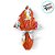 Saco Express 24x24cm para Ovos de 100g a 150g - Lapis cor Laranja - 5 unidades - Cromus - Rizzo - Imagem 1