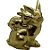 Coelho Fraterno Decorativo Dourado - 1 unidade - Cromus - Rizzo - Imagem 1