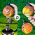 Garrafa Squeeze Bola Rei Leão - Laranja e Preto - 250ml  - 1 unidade - Rizzo - Imagem 2