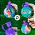 Garrafa Squeeze Bola Princesa Moana Verde - Roxa - 250ml  - 1 unidade - Rizzo - Imagem 2