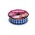 Fita de Cetim 10m x 22mm - Cor 214 - Xadrez Azul Royal - Rolo 10 metros  - 1 unidade - Progresso - Rizzo - Imagem 2