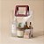 Sacola Transparente PVC com Alça Quadrada de Couro Vinho - 20x18x10cm - 1 unidade - Rizzo - Imagem 1