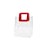 Sacola Transparente PVC com Alça Quadrada de Couro Vermelho - 15x15x10cm - 1 unidade - Rizzo - Imagem 2