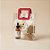 Sacola Transparente PVC com Alça Quadrada de Couro Vermelho - 15x15x10cm - 1 unidade - Rizzo - Imagem 1