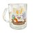 Caneca de Vidro - Coelho com Óculos - Feliz Páscoa - 320ml - 1 unidade - Rizzo - Imagem 4