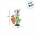 Mini Prendedor Decorativo de Páscoa - Coelho Verde Segurando Cenoura - 5cm - 6 unidades - Cromus - Rizzo - Imagem 4