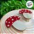 Prendedor Decorativo - Cogumelo Vermelho - 7,5cm - 3 unidades - Cromus - Rizzo - Imagem 1