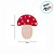 Prendedor Decorativo - Cogumelo Vermelho - 7,5cm - 3 unidades - Cromus - Rizzo - Imagem 4