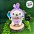 Pug de Pelúcia Fantasiado de Abelha Roxo - 30cm - 1 unidade - Rizzo - Imagem 1