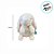 Coelho de Pelúcia Sentado com Sino - Branco - 22cm - 1 unidade - Rizzo - Imagem 4