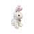 Coelho de Pelúcia Sentado Branco - 26cm - 1 unidade - Rizzo - Imagem 5