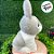 Coelho de Pelúcia Sentado Cinza - 26cm - 1 unidade - Rizzo - Imagem 2