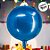 Balão de Festa Metalizado 14" 36cm - Redondo 4D Azul - 1 unidade - Silver Festas - Rizzo - Imagem 4