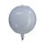 Balão de Festa Metalizado 14" 36cm - Redondo 4D Branco - 1 unidade - Silver Festas - Rizzo - Imagem 1
