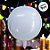 Balão de Festa Metalizado 14" 36cm - Redondo 4D Branco - 1 unidade - Silver Festas - Rizzo - Imagem 4