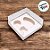 Caixa Ovo com 2 Brigadeiros - Meio Ovo de 50g -10,4x10,4x4,6cm - Branco  - 5 unidades - Assk - Rizzo - Imagem 1