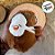 Chaveiro de Pelúcia - Capivara com Mochila Branca - 13cm - 1 unidade - Rizzo - Imagem 3