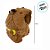 Chaveiro de Pelúcia - Capivara com Mochila de Abelha - 13cm - 1 unidade - Rizzo - Imagem 5