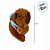 Chaveiro de Pelúcia - Capivara com Mochila Azul - 13cm - 1 unidade - Rizzo - Imagem 5