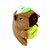 Chaveiro de Pelúcia - Capivara Marrom Claro de Boné Segurando bola de Tennis - 13cm - 1 unidade - Rizzo - Imagem 6
