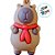 Chaveiro Capybara Capivara Estilosa Lenço no Pescoço - 5cm - 1 unidade - Rizzo - Imagem 2
