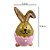Enfeite Decorativo de Páscoa - Ovo Rosto de Coelho com Orelhas Rosa - 9,3cm - 1 unidade - Rizzo - Imagem 4