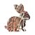 Enfeite Decorativo de Páscoa - Coelho de Madeira Sentado - 16cm - 1 unidade - Rizzo - Imagem 5
