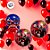 Balão de Festa Microfoil 32cm - Ladybug - 10 unidades - Rizzo - Imagem 2