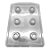 Forma de Acetato Redondo Savarin 3 partes - Ref. FP258 - 1 unidade - Crystal - Rizzo - Imagem 2
