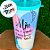 Copo com Tampa e Canudo Azul - Mãe Como é Grande o meu Amor por Você - 600ml - 1 unidade - Rizzo - Imagem 3