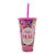 Copo com Tampa e Canudo Rosa - Melhor Mãe do Mundo - 600ml - 1 unidade - Rizzo - Imagem 1