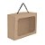 Cesta na Caixa com Visor e Alça Lisa Kraft - 27x19,5x9cm - 1 unidade - Cromus - Rizzo - Imagem 1