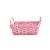 Cesta de Bambu Retangular - Rosa - 22cm - 1 unidade - Cromus - Rizzo - Imagem 1