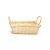 Cesta de Bambu Retangular - Amarelo - 22cm - 1 unidade - Cromus - Rizzo - Imagem 1