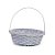 Cesta de Bambu com Alça Dobrável - Azul - 24cm - 1 unidade - Cromus - Rizzo - Imagem 1