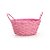 Cesta de Bambu Oval - Rosa - 23cm - 1 unidade - Cromus - Rizzo - Imagem 1