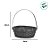 Cesta de Bambu Redondo - Marrom - 24cm - 1 unidade - Cromus - Rizzo - Imagem 2