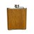 Cantil Inox com Couro Claro de Bolso para Whisky - 175ml - 1 unidade - Rizzo - Imagem 5