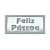Etiqueta De Feliz Páscoa Prata - 2,5cm - 100 unidades - Rizzo - Imagem 1