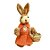 Decoração de Páscoa Coelha de Palha Rústico Com Cesto - 24cm - 1 unidade - Rizzo - Imagem 4