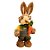 Decoração de Páscoa Coelho de Palha com Óculos e Cenoura Rústico - 24cm  - 1 unidade - Rizzo - Imagem 4