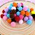Pompom Multicolor - 20mm - 100 unidades - Rizzo - Imagem 1