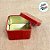 Lata de Metal Quadrada - Vermelho - 6,5cm - 10 unidades - Rizzo - Imagem 2