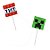 Bandeirinhas para Docinhos - Minecraft - 8cm - 8 unidades - FestColor - Rizzo - Imagem 4