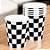 Copo de Papel Biodegradável 270ml - Xadrez Preto - 10 unidades - Silver Festas - Rizzo - Imagem 1